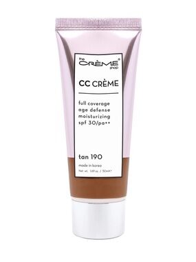 The Crème Shop CC Cream Color Adapting Full Coverage SPF 30 Tan 190 Korean